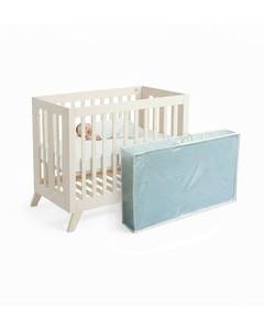 lot 20223 image: Mini Crib Mattress Bag for Moving and Storage, with Dual Zipper and Carrying Handles, 6 Mil Thick Clear Plastic Waterproof Mattresses Bag, Heavy Duty - Long Lasting, 38 x 24 x 4.3 Inch