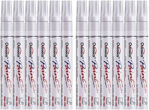 lot 20226 image: Overseas 12 White Paint Pens Permanent Markers, Oil Based Paint Markers