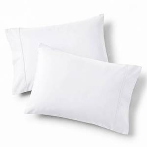 lot 20227 image: Bedsure Pillow Cases Standard Size Set of 2 - White Brushed Microfiber Pillowcases, Super Soft Pillowcase, Pillow Shams Covers with Envelope Closure for Kids, Wrinkle, Fade Resistant, 20x26 Inches