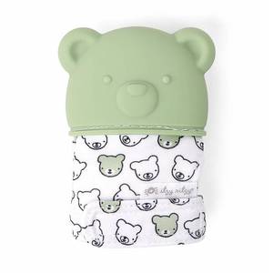 lot 20241 image: Itzy Ritzy Silicone Teething Mitt, Soothing Infant Teething Mitten (Bear)