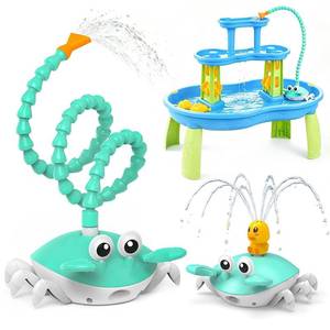 lot 20249 image: Water Table Pump, 5400mAh Rechargeable Crab Water Pump for Water Table with 3 Modes Sprinkler, 8 Hours Non-Stop Fun Summer Outdoor Water Toys Outside Water Play Table Accessories for Kids Toddlers