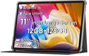 Tablet PC Android C5 Model with USB-C Cable Powers On