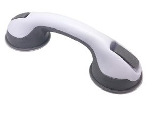 lot 19174 image: Ruler Grip Double Suction Cup DIY Handle for Bathroom Shower or Bathtub