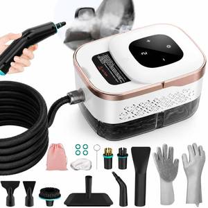 lot 1764 image: Steam Cleaner, 6 Steam Levels, 42oz Tank & 11 Pieces Accessories, 1500W High-Temperature Steam Cleaner for Home, Handheld Steamer for cleaning Grout,Tile,Kitchen,Bathroom,Car