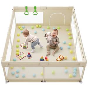 lot 1792 image: Fodoss Baby Playpen for Babies and Toddlers, 59�69in Play Pen for Apartment
