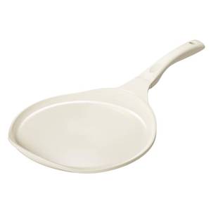 lot 1797 image: Redchef Nonstick Crepe Pan 12 Inch, Ceramic Comal Tortilla Pan, Non Stick Flat Skillet, Professional Pancake Griddle Pan for Roti Dosa, Induction Compatible, Stay-Cool Handle, PFASPTFE Free (Beige)