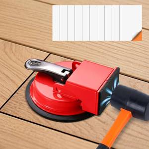 lot 1808 image: Floor Gap Fixer Tool, Bwaliffury 2026 New Heavy Duty Suction Cup Gap Puller With 10 Reusable Sticky Pads & Rubber Mallet, Floor Gap Fixer For Wood, Laminate, Tile, Vinyl Floor Gap Repair Tools, Red
