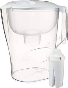 lot 1812 image: Amazon Basics 10-Cup Pitcher with Filter Compatible with Brita Water Filter