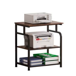 lot 1816 image: Unionly Large Rolling Printer Stand with Height Adjustable Shelf and Wheels