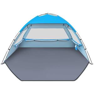 lot 1819 image: Gorich Beach Tent Sun Shelter for 346810 Person with UPF 50�� UV Protection, Lightweight & Easy Setup Beach Shade Canopy, Portable Beach Shade Tent Beach Cabana