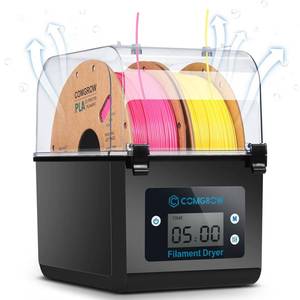 lot 1829 image: Comgrow 3D Printer Filament Dryer Box, Comgrow 3D Filament Storages, Keeping Filaments Dry During 3D Printing, Compatible with 1.75mm2.85mm PLA ABS Material, Filament Dehydrator, Spool Holder