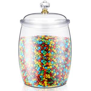 lot 1842 image: Nuogo Large Candy Jar with Lid Plastic Kitchen Storage,2 Gallon256 Oz