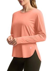 lot 2024 image: Womens Sun Shirts UPF 50 Long Sleeve UV Protection Shirt Lightweight Quick Dry Workout Hiking Tops for Women(Orange,M)