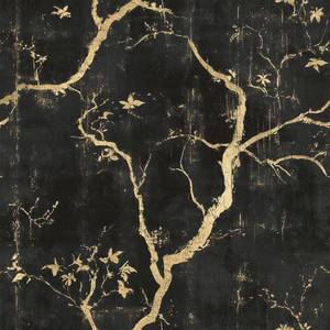 lot 2054 image: Alzkkll Dark Black Tree Branches Peel and Stick Wallpaper Vintage Tree Forest Removable 17.7 x 118.11 Natural Wall Paper Self Adhesive Contact Paper for Classroom Bedroom Laundry Room Bathroom