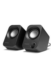lot 2067 image: FUNLOGY Speaker - 14W Stereo PC Speakers, USB Powered, Compact Size with 30° Tilt Design, Volume Dial Control, for Desktop, Laptop, Monitor, Gaming Consoles, Black