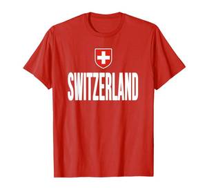 lot 2092 image: Swiss Flag Switzerland Souvenir Schweiz Gift Suisse Svizzera T-Shirt XXL WHITE NOT RED