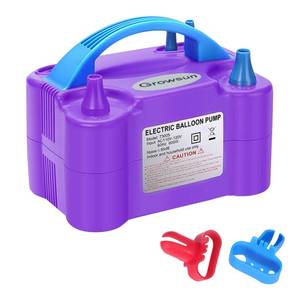 lot 2097 image: Growsun Electric Air Balloon Pump 110V 600W Balloon Blower Inflator for Garland Arch Party Decoration,Purple