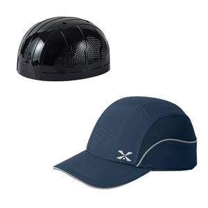 lot 2103 image: Safety Baseball Bump Cap Lightweight Safety Hard Hat Head Protection Cap Breathable Hat M18109H-Navy-Long Brim