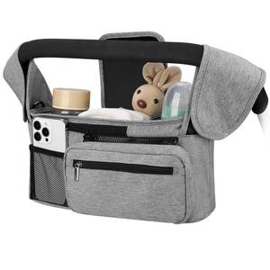lot 2106 image: Accmor Universal Stroller Organizer with Insulated Cup Holder