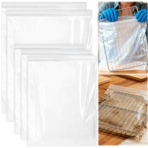 lot 2111 image: Palksky Oven Rack Cleaning Bags, 27.5 x 19.6 in Heavy Duty No Scrub Bags for Use with Oven Cleaner, Reusable Leak-Resistant PE Bags for Grill Grates & BBQ Racks, No Cleaner Included, 3 Pack