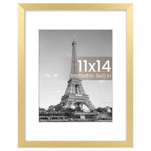 lot 2115 image: upsimples 11x14 Picture Frame, Wall Decor Photo Frames, Gold 1 Pack
