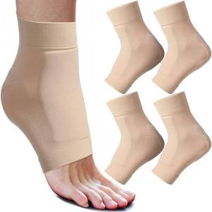 lot 2120 image: Nuanchu 2 Pairs Lace Bite Ankle Sleeves Skating,Nude,Lace Bite