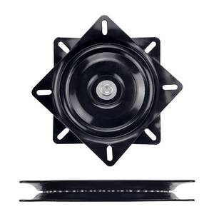 lot 2121 image: Mejiao 6 Inch Heavy Duty Swivel Plate, 360 Degree Rotating Turntable Base with Ball Bearings for Bar Stool, Chair, Recliner, Boat Seat (Black)