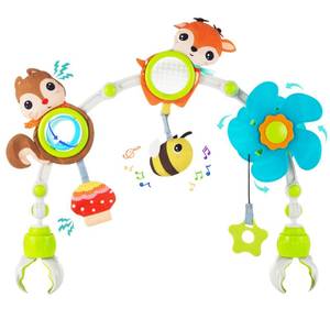 lot 2128 image: Lynncare Adjustable Arch Bassinet Toys for Infant & Baby