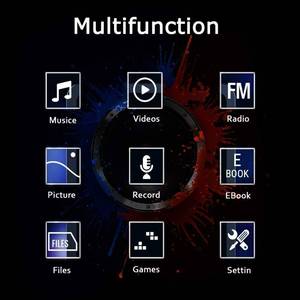 lot 2139 image: MP3 Player, Music Player with 16GB Micro SD Card, Build-in SpeakerPhotoVideo PlayFM RadioVoice RecorderE-Book Reader, Supports up to 128GB