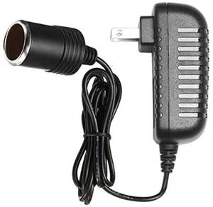 lot 2160 image: Yelesley AC to DC Converter 2A 24W Car Cigarette Lighter Socket 110-240V to 12V ACDC Power Adapter Black