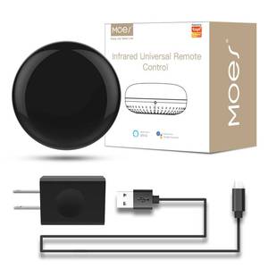 lot 2184 image: MOES WiFi Smart IR Remote Controller Smart Home Infrared Universal Remote Blaster,One for All Control AC TV DVD CD AUD SAT etc,Compatible with Alexa and Google Assistant,No Hub Required