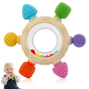 lot 2205 image: VTECHOLOGY Baby Teething Rings Toys for 0-6 6-12 Month Rattle Sensory Toys