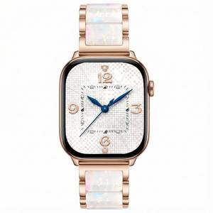lot 2219 image: V.R.HOPE Luxury Rose Gold Apple Watch Band for Women, Metal & Resin