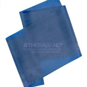 lot 2459 image: THERABAND Resistance Band, Exercise Workout, Physical Therapy, Blue, 6 Ft