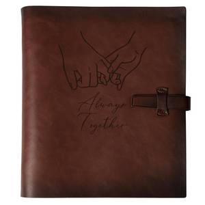 lot 2479 image: Photo Album 4x6 300 Photos, Genuine Leather Photo Albums with Writing Space with 30 Writing Paper, Travel Family Wedding Kids Graduation Ultrasound Baby Picture Album Scrapbook Photo Album Hold Hands