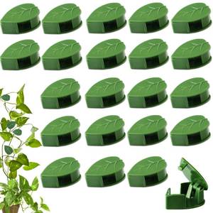lot 2487 image: HNHMT 60 pcs Plant Wall Clips with 72 Pieces Acrylic Adhesive Sticker - Plant Climbing Wall Fixture Clips Plant Fixer Invisible Wall Vines Fixing Clips Self-Adhesive Hook Plant Clips