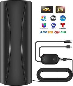 lot 3661 image: 4700 Miles Range Digital TV Antenna Indoor Outdoor with Strongest Amplifier and Signal Booster, Portable HD TV Antenna for Local Channels for Smart and Old TVs-32ft Coax Cable-Support 8K 4K 1080p