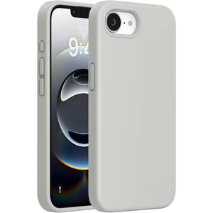 lot 4073 image: miracase Compatible with iPhone 16e CaseiPhone 17e Case, Soft Anti-Scratch Microfiber Lining, Liquid Silicone Shockproof Drop Protection Phone Case for iPhone 16e17e, Stone