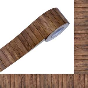 lot 4111 image: 60 Feet Bulletin Board Borders, Wooden Pattern Straight Rolled Border Trim Dark Wood Board Border Decoration for School, Classroom & Offices