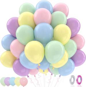 lot 4135 image: Patimate Pastel Balloons Set 50 pcs 12 inch Macaron Latex Balloons Kit