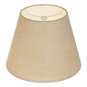 lot 4151 image: ALUCSET Small Lamp Shade, Barrel Fabric Lampshade for Table Lamp & Floor Light, 6 inch Top Diameter x 10 inch Bottom x Diameter 7.5 inch Height, Natural Linen Hand Crafted, Spider (Brown)