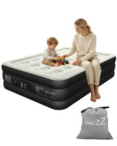 lot 5433 image: PABCZZ Air Mattress Full with Built-in Pump,18 Height,Up to 600 lbs Black