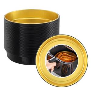 lot 5434 image: MESTAEK 7 Inch Air Fryer Foil Pans, 50 Pack, 24.5oz Round