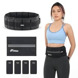 lot 5476 image: ZELUS Weighted Belt, 0-6 lb Z-Fit Adjustable Weighted Belt for Men Women
