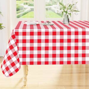 lot 6288 image: Smiry Picnic Table Cloth, Vinyl Tablecloths with Flannel Backing, 60x84