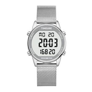 lot 6317 image: TIMEURE Pedometer Watch for Women, Step Counter Watch, No App or Charging