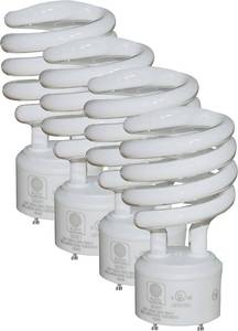 lot 6319 image: SLEEKLIGHTING GU24 23W T2 Spiral CFL Light Bulb 5000K Daylight 2-Prong