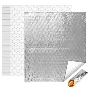 lot 6331 image: EcoDispose 100 Pcs Insulated Aluminum Foil Sandwich Wrap Sheets, 14 x 16