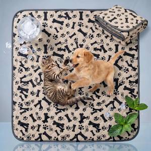 lot 6350 image: Washable Puppy Pee Pads with Pheromones, Reusable Pee Pads for Dogs, Extra Large, Non-Slip, Leakproof, Fast Absorbent Training Pads for Puppy, Dogs, Cats, Adults, Housebreaking (L 31.5 � 35.4)