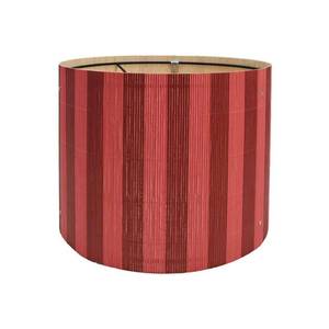 lot 7898 image: Bohemian lamp shade Art decorative Red Mix Stripes Minimalist 11.8x9Inch